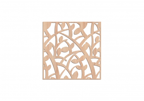 Panou decorativ traforat perete din mdf natur 4 mm. PP1